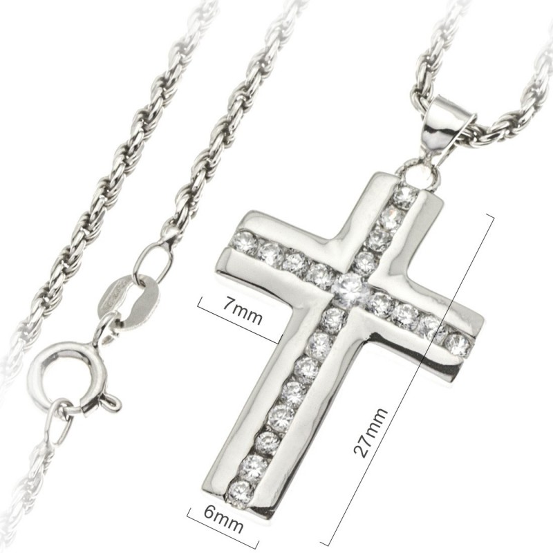 Ciondolo 3D In Argento Sterling 925 – Gesù Croce DOG TAG - Foto 11