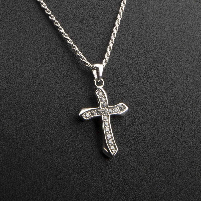 Ciondolo 3D In Argento Sterling 925 – Gesù Croce DOG TAG - Foto 7